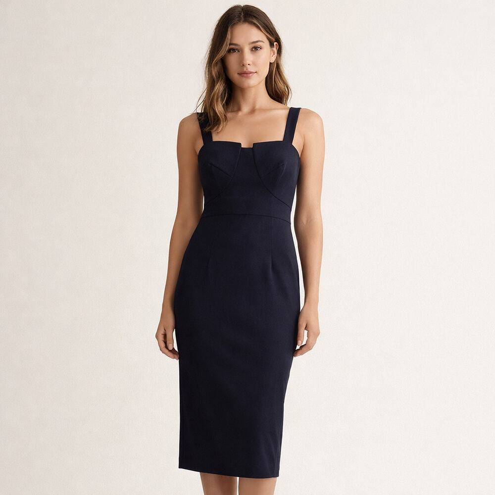 Antonio Melani sleeveless sheath dress Navy Size 8